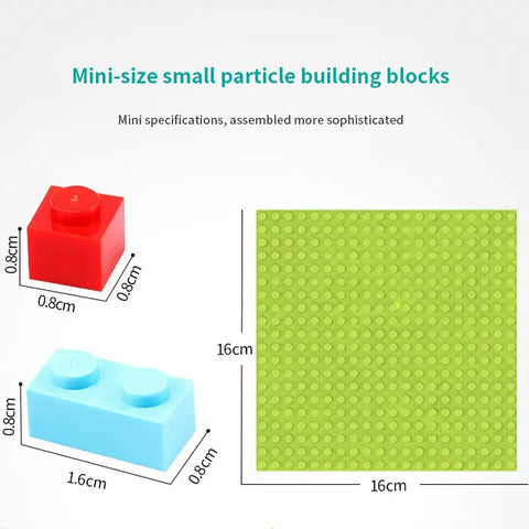 88-336PCS Marble Race Run Small Big Block Compatible City Building Blocks