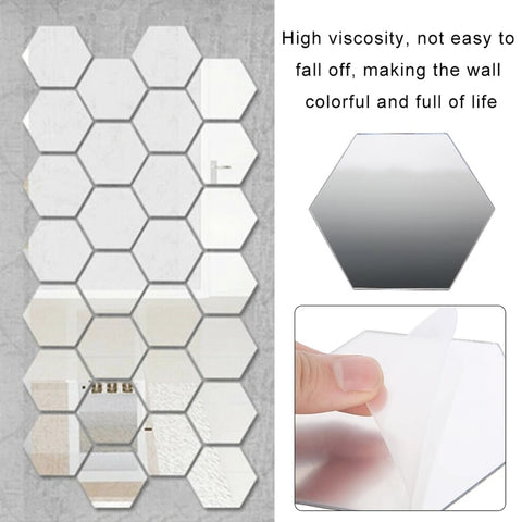 12pcs 3D Mirror Wall Sticker