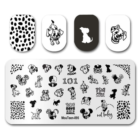 New Nail Plates Stamp King Manicure Set