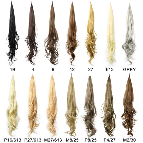 32inch Long Flexible Wrap Around Pony Tail Hair