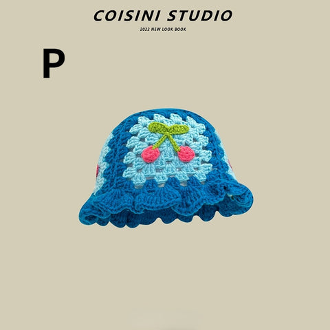 2023 Flower Crochet Bucket Hat