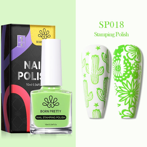 10ml 25 Colors Nail Stamping Polish