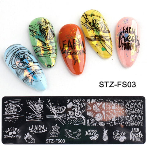 New Nail Stamping Lace Petals