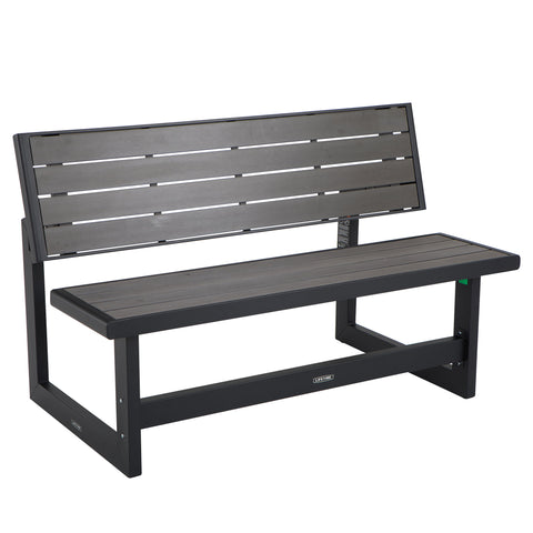 Lifetime Products Brown Wood Grain Convertible Bench