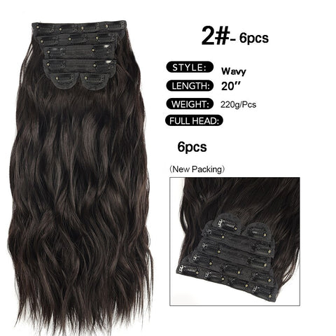 New Synthetic Curly Clip-In Hair Extensions