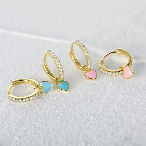New Aide Silver Color Hoop Earrings