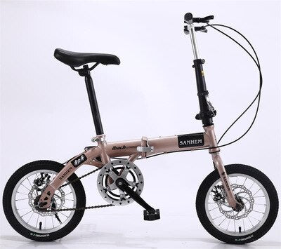 14-inch Adult Folding Bike Portable Ultralight Bicycle