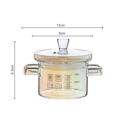 High-value Love Pink Glass Pan