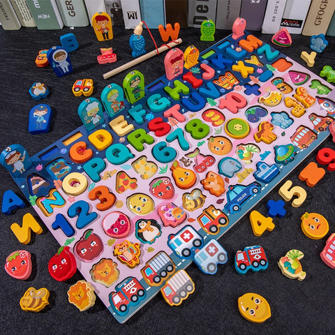 Kids Montessori Educational Wooden Math Toys