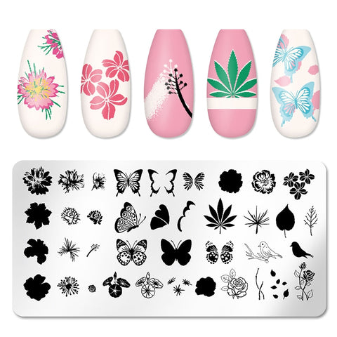 1PC Striped Line Stamping Plates