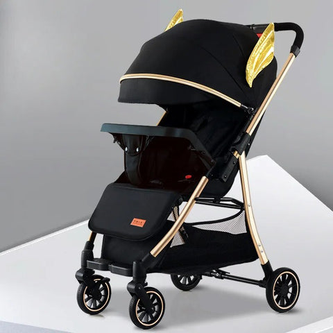 Baby Stroller Two-way light Stroller One-button Travel Portable