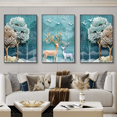 Abstract Landscape Wall Art Canvas Paintings