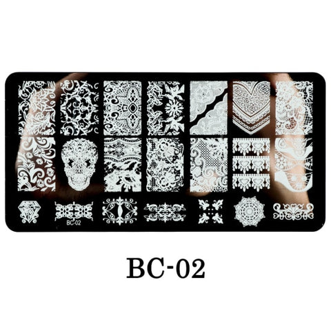 New Lace Flowers Nail Stamping Plates