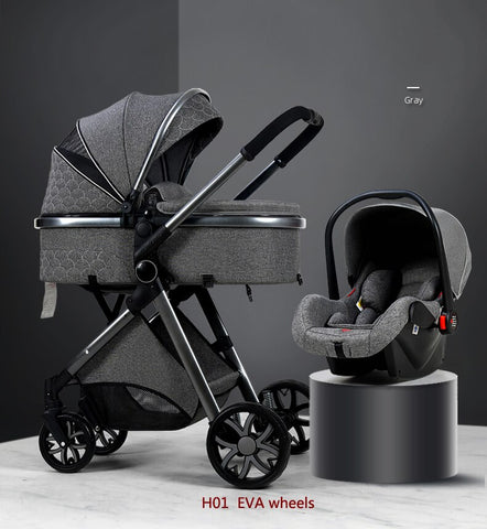 2023 New Baby 3 in 1 High Landscape Stroller