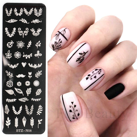New Nail Charm Mold Stencil Tools
