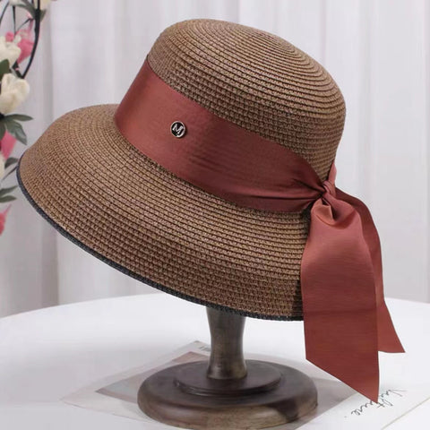 Women Beach Hepburn style Bucket Hat