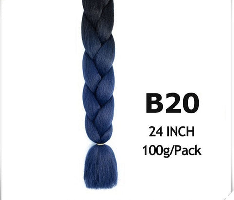 24 Inch Jumbo Braid Ombre Jumbo Hair Extension