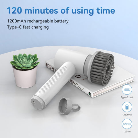 Electric Cleaning Spin Scrubber