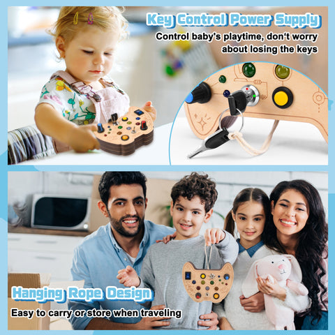 New Cute Pattern Wooden Sensory Toy