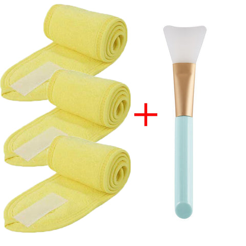 Adjustable Facial Headband with 1 Mask Brush