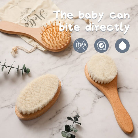 Baby Hair Natural Wooden Brush