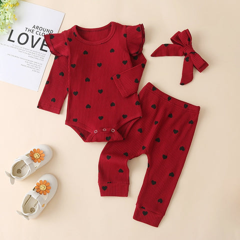 Newborn Infant Autumn 3Pcs Set