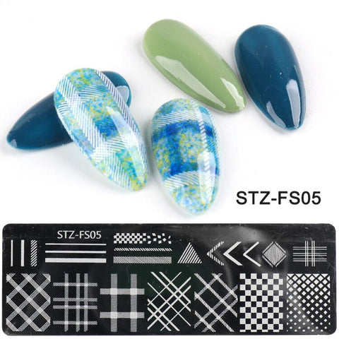 New Nail Stamping Lace Petals