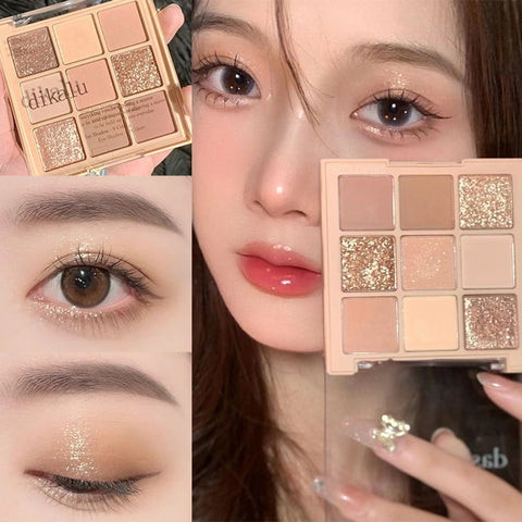 New 9 Colors Glitter Eyeshadow