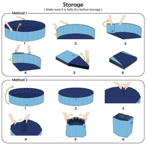 Foldable paddling pool PVC Pet Bathtub