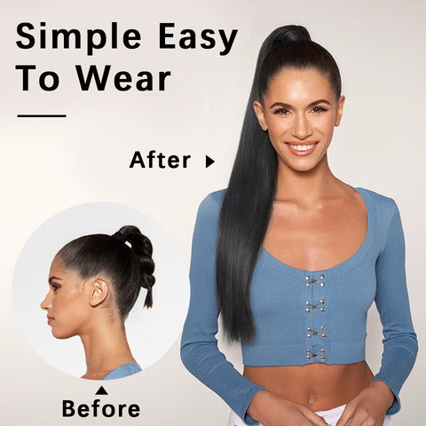 30inch Synthetic Drawstring Ponytail  Clip