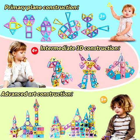 Kids Macaron Color Building Blocks Toys