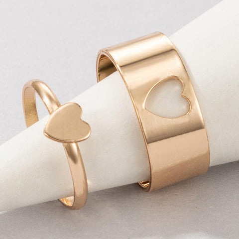 1/2 Pcs Couple Ring Fashion Women Men