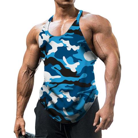 Men Camouflage Summer Fitness Tank Top