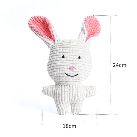 Dog Animal Shape Corduroy Chew Toy