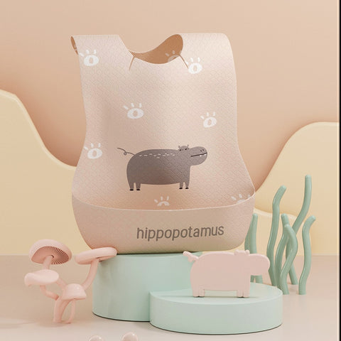New Food Feeding Supply Silicone Baby Bib Set