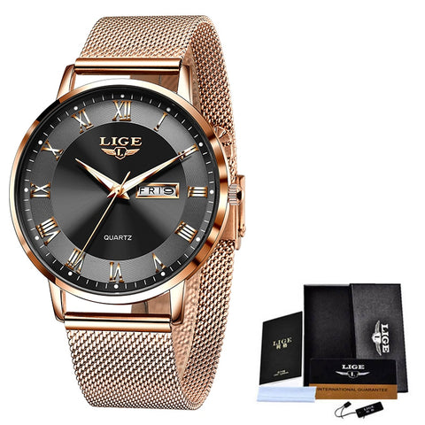 Women Stainless Steel Mesh Watches