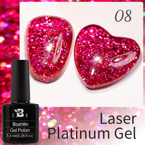 New Chameleon Flake Gel Nail Polish