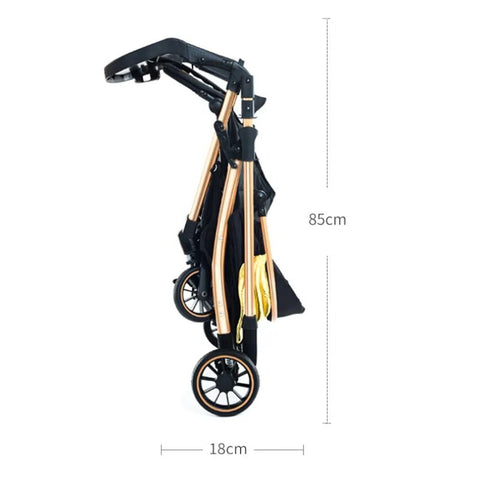 Baby Stroller Two-way light Stroller One-button Travel Portable