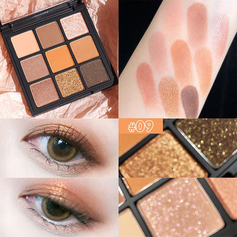 New 9 Colors Glitter Eyeshadow