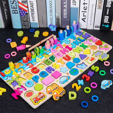 Kids Montessori Educational Wooden Math Toys