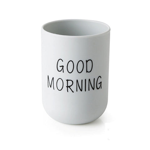 Good Morning Toothbrush Cup