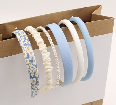 3/6/8PCS Set Fashion Women Cloth Hair Bands