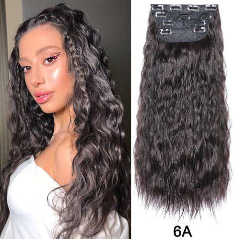 4Pcs/Set 20Inch Synthetic Hair Clip
