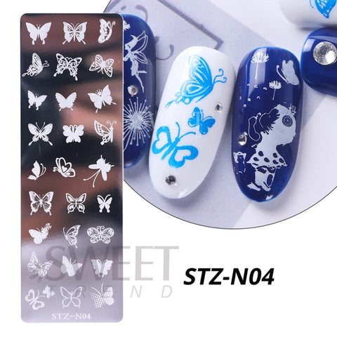 New Plam Tree Nail Stamping Plates
