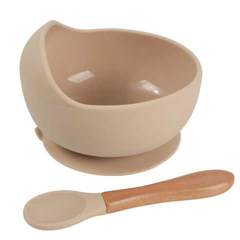 Baby Silicone Feeding Bowl With Spoon