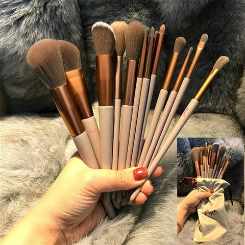 13Pcs Set Soft Fluffy Makeup Brushes