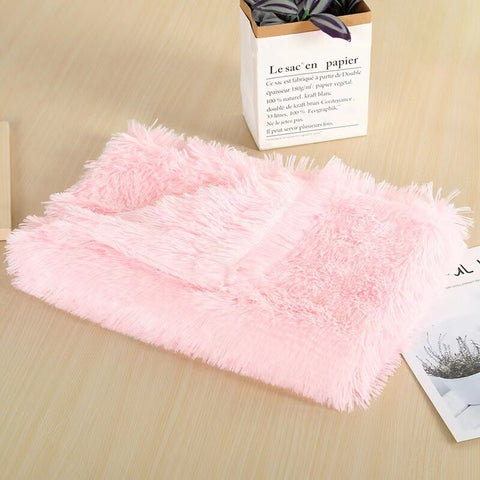Dog Fluffy Fur Blanket Sleeping Mat