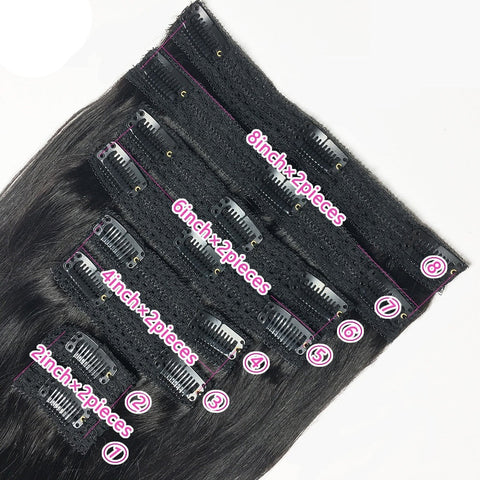 New Clip In Extensions Human Hair