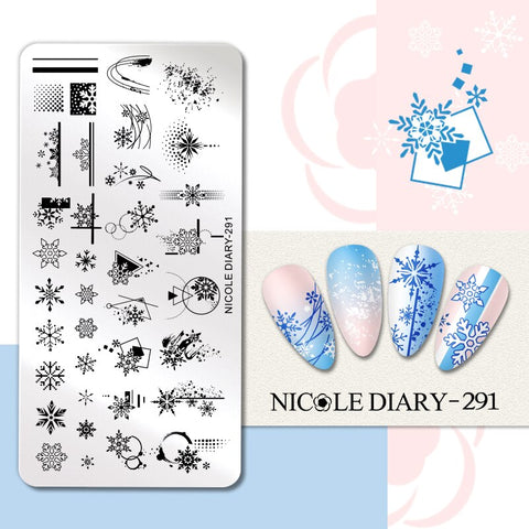 Girl Love Heart Printing Stencil Manicuring Art