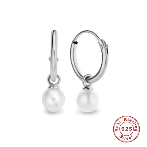 925 Sterling Silver Pearls Earrings